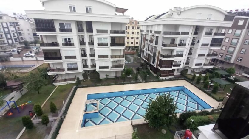 Luxury 3+1 Roof Duplex Apartment in a Complex with Pool for Sale in Hurma, Konyaaltı, Antalya